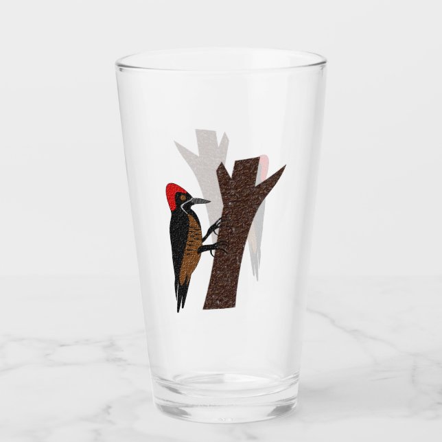 Powerful Woodpecker Glass (Front)