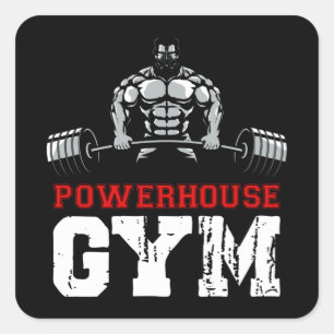 Powerhouse Gym Square Sticker