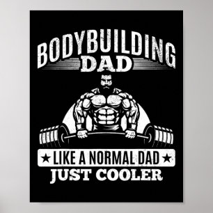 Powerlifting Daddy Training Fitness Gym Bodybuildi Poster