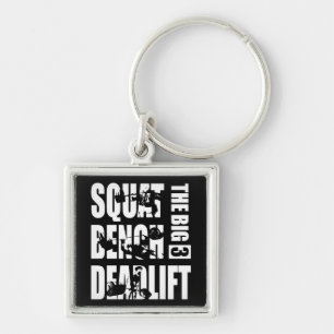 Powerlifting - Squat, Bench, Deadlift Key Ring