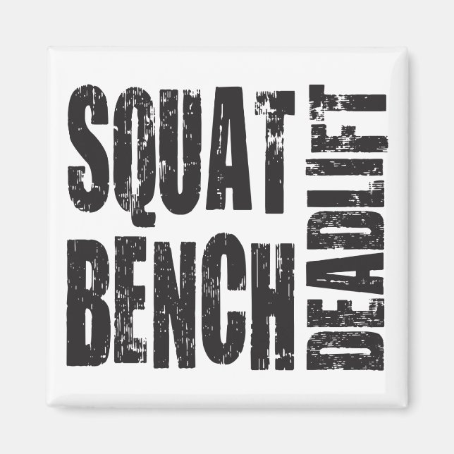Powerlifting - Squat, Bench, Deadlift Magnet (Front)