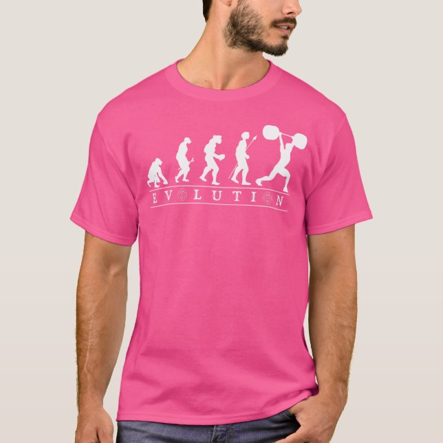 Powerlifting Weight Training Funny Weightlifting E T-Shirt (Front)
