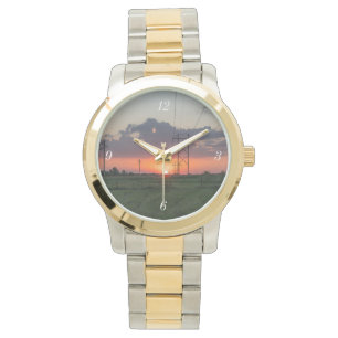 Powerline Sunset Landscape Watch