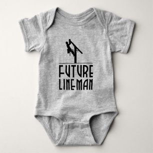 powerline worker Baby - Future lineman  Baby Bodysuit