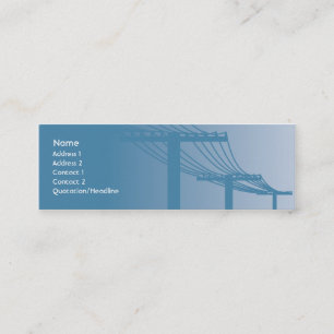 Powerlines - Skinny Mini Business Card