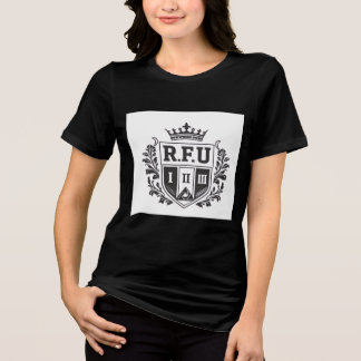 PowerOf3Brand Crest Black & White T-Shirt Tri-Blend Shirt