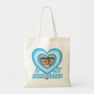 PowerPuff Dingus Blue Heart - GIRLFRIEND Tote Bag
