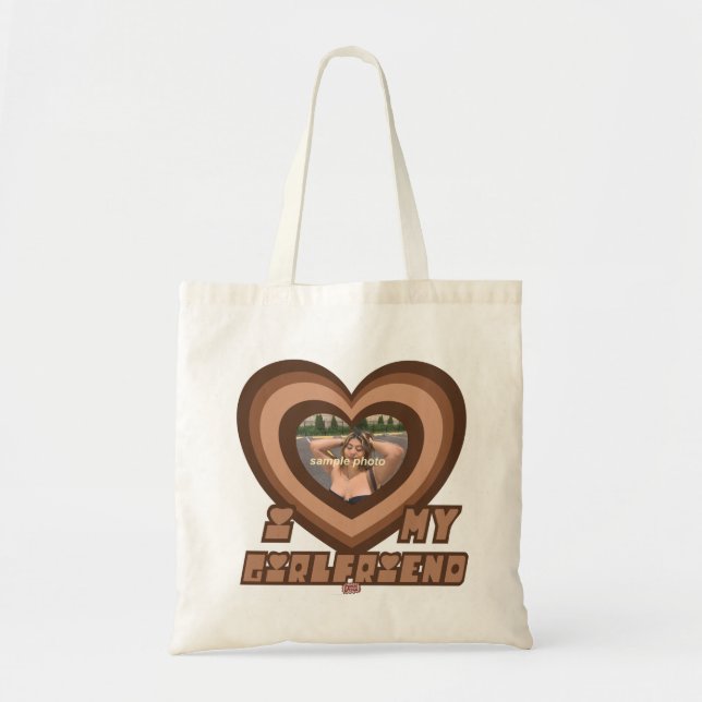 PowerPuff Dingus Brown Heart - GIRLFRIEND Tote Bag (Front)