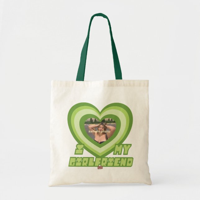 PowerPuff Dingus Green Heart - GIRLFRIEND Tote Bag (Front)