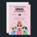 Powerpuff Girls Birthday - Pink Invitation<br><div class="desc">Celebrate your child's Birthday with these Powerpuff Girls birthday invitations. Personalise by adding your party details!</div>