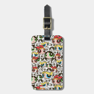 Powerpuff Girls Face Pattern Luggage Tag