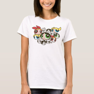 Powerpuff Girls Face Pattern T-Shirt