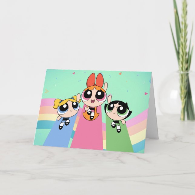 Powerpuff Girls Fly High Card (Front)