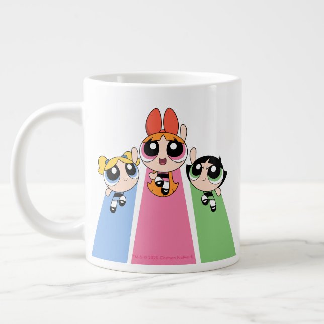 Powerpuff Girls Fly High Large Coffee Mug (Left)