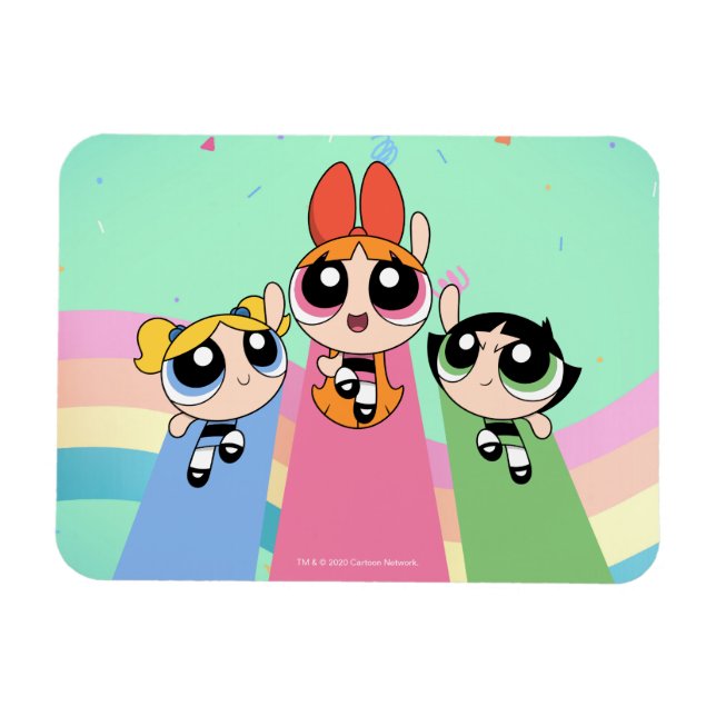 Powerpuff Girls Fly High Magnet (Horizontal)