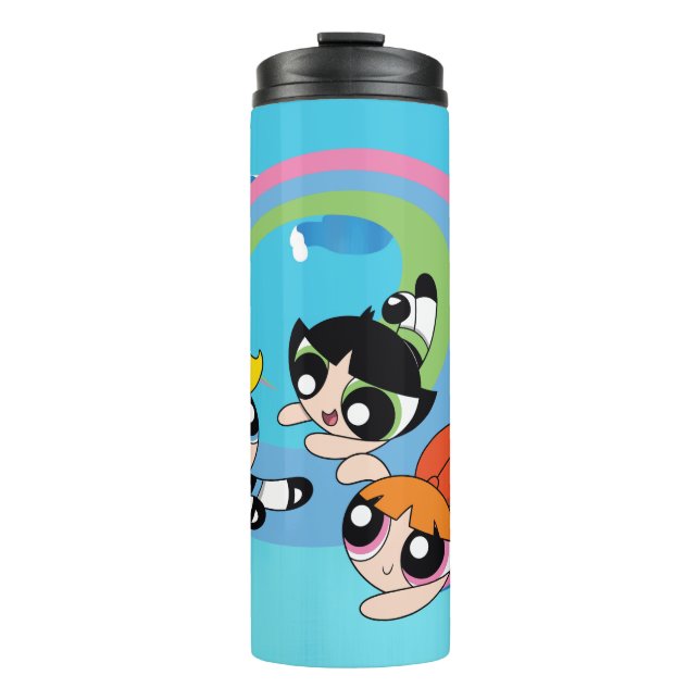 Powerpuff Girls Fly Through The Sky Thermal Tumbler (Front)