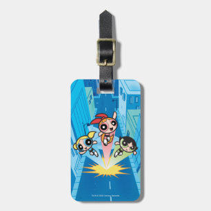 Powerpuff Girls Launch Into The Air Luggage Tag