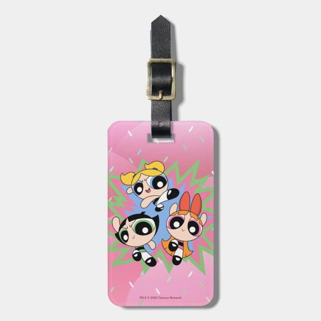 Powerpuff Girls Powfactor Luggage Tag (Front Vertical)