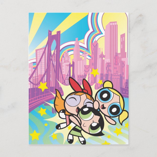 Powerpuff Girls Rule Invitation Postcard (Front)