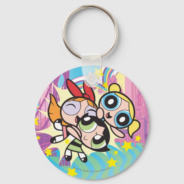 Powerpuff Girls Rule Key Ring (Front)
