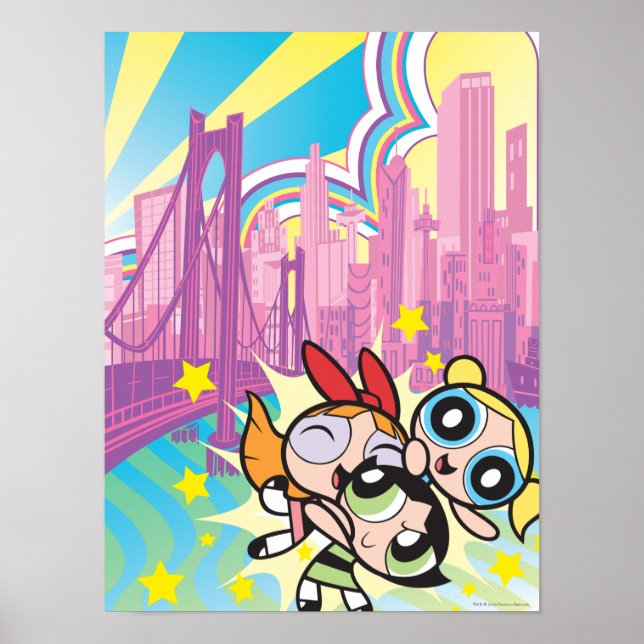 Powerpuff Girls Rule Poster (Front)