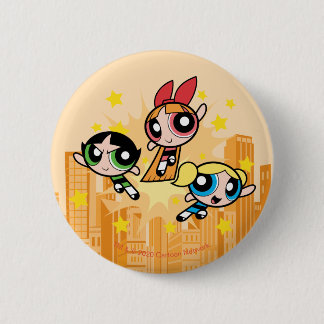 Powerpuff Girls Save The Day 6 Cm Round Badge