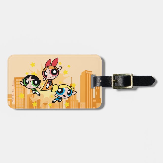 Powerpuff Girls Save The Day Luggage Tag (Front Horizontal)