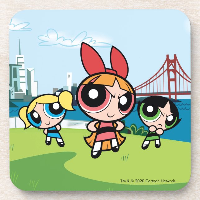 Powerpuff Girls Super Fierce Coaster (Front)