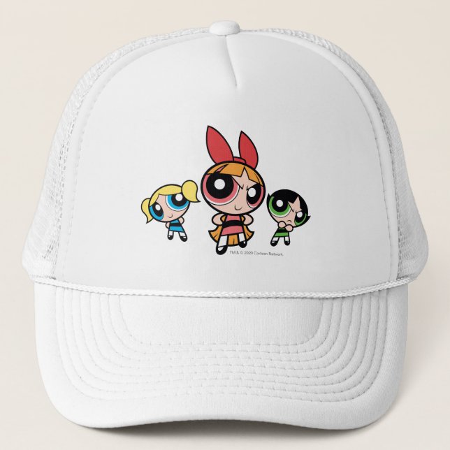 Powerpuff Girls Super Fierce Trucker Hat (Front)