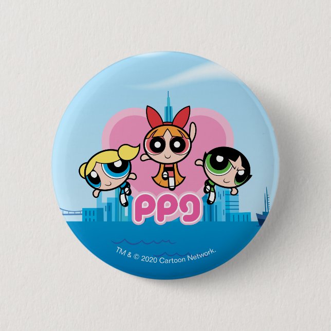 Powerpuff Girls Team Awesome 6 Cm Round Badge (Front)
