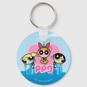 Powerpuff Girls Team Awesome Key Ring