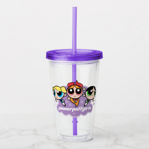 Powerpuff Girls Team Logo Acrylic Tumbler