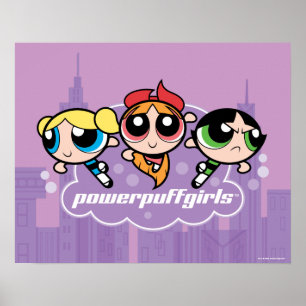 Powerpuff Girls Team Logo Poster
