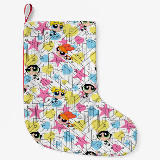 Powerpuff Girls Townsville Pattern Small Christmas Stocking