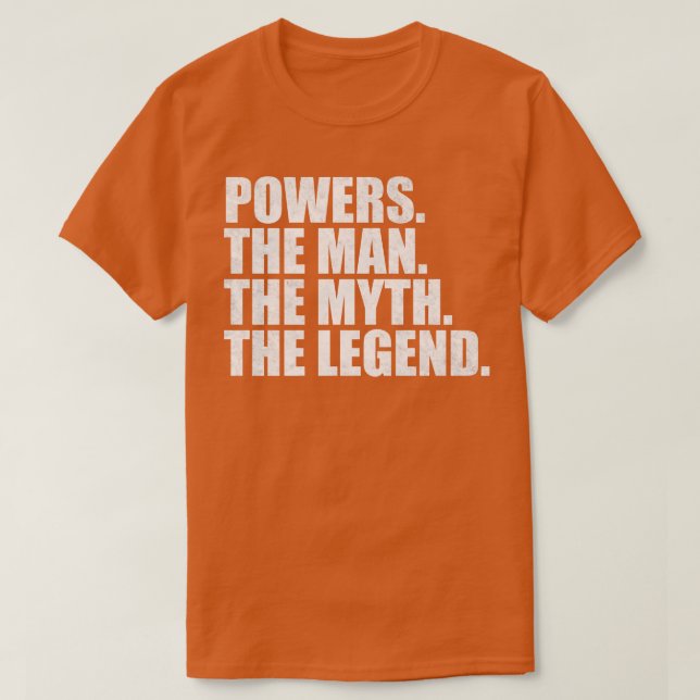 PowersPowers Family name Powers last Name Powers S T-Shirt (Design Front)