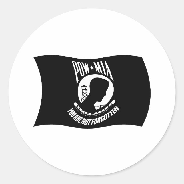 POW's & MIA's Flag Sticker (Front)