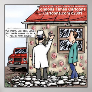 Pox On Your House Funny Poster