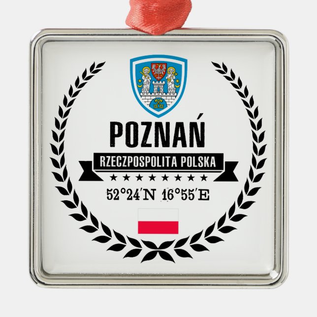Poznań Metal Tree Decoration (Front)