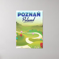 Poznań Poland Travel poster.