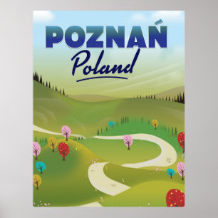 Poznań Poland Travel poster. Poster