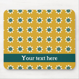PP 338: Retro 70s Colour Flowers: 1 of 3 Mouse Pad