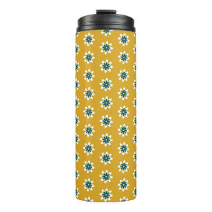 PP 338: Retro 70s Colour Flowers: 1 of 3 Thermal Tumbler