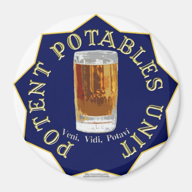 PPU (Potent Potables Unit) (blue) Magnet (Front)