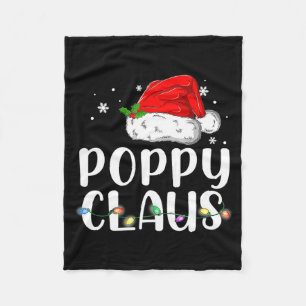 Ppy Claus Santa Christmas Matching Family Fleece Blanket