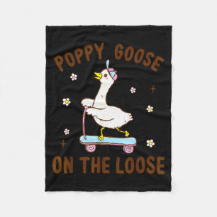 Ppy Goose On The Loose Funny Birthday Matching Fam Fleece Blanket