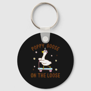 Ppy Goose On The Loose Funny Birthday Matching Fam Key Ring