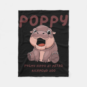 Ppy New Baby Pygmy Hip At Metro Richmond Zoo Virgi Fleece Blanket