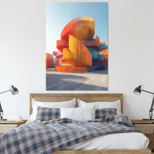 PR-O04. Ribbon Mirage Pavilion Canvas Print