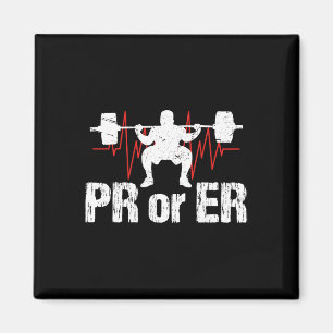 Pr Or Er Funny Weightlifting Bodybuilding Apparel  Magnet