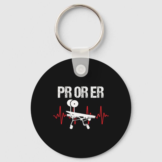 Pr Or Er Weightlifting Bodybuilding Fitness Gym 2  Key Ring (Front)